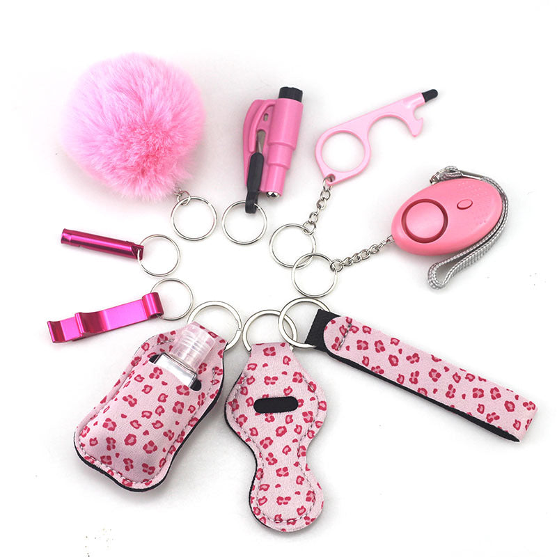 Set de 10 Llaveros Porta-Botellas en Cuero Sintético — Estilo Original