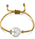 Pulsera Ajustable Árbol de la Vida — Tejido Artesanal con Cordón de Cera