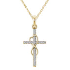 Collar Cruz Diamantada con Nudo Infinito — Estilo Elegante