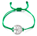 Pulsera Ajustable Árbol de la Vida — Tejido Artesanal con Cordón de Cera
