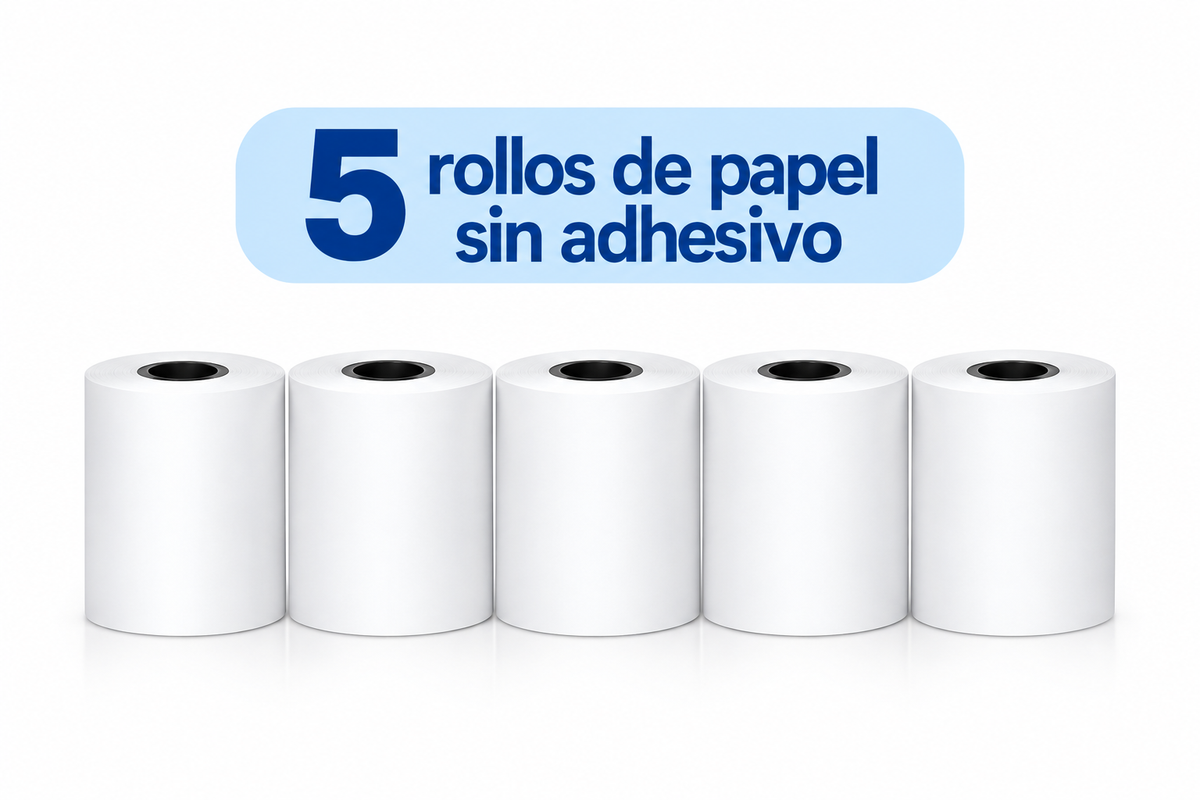 Mini Impresora Térmica Portátil Bluetooth Modelo A6 — Sin Tinta, PVC, Batería 1000mAh, 11×8×3.5cm
