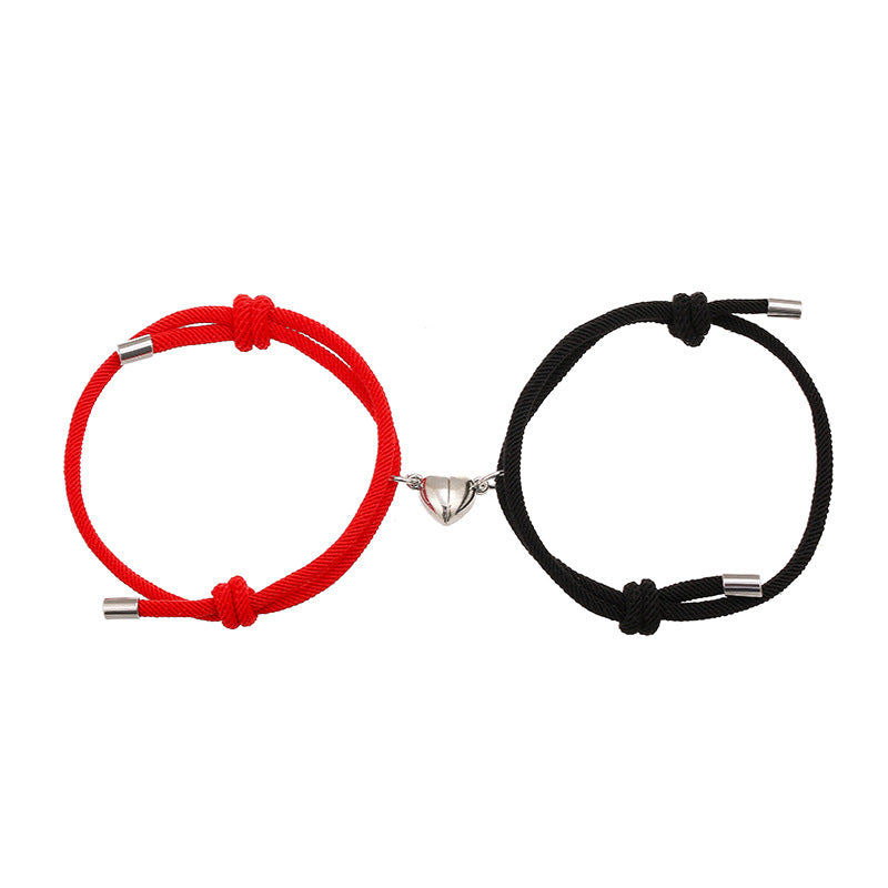 Pulseras Magnéticas de Nylon — Pareja • Ajustables y Minimalistas