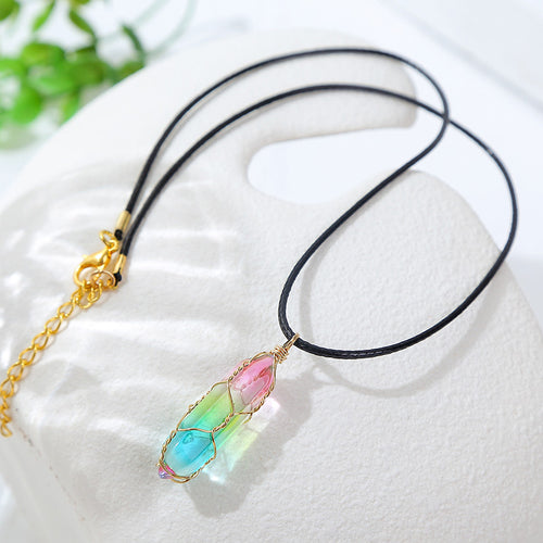 Aurora Multicolor Crystal Necklace