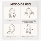 Parches de Colágeno y Péptidos Dorados para Ojos — 60 Piezas (30 Pares)