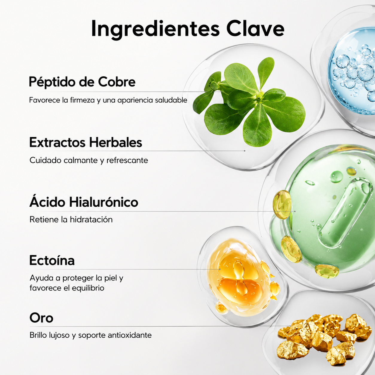 Parches de Colágeno y Péptidos Dorados para Ojos — 60 Piezas (30 Pares)