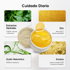 Parches de Colágeno y Péptidos Dorados para Ojos — 60 Piezas (30 Pares)