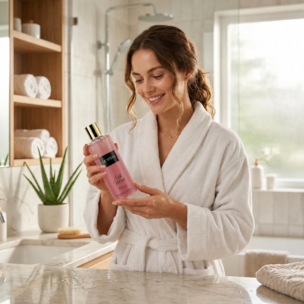 Gel de Ducha Hidratante con Aloe Vera y Vitamina E — 250 ml