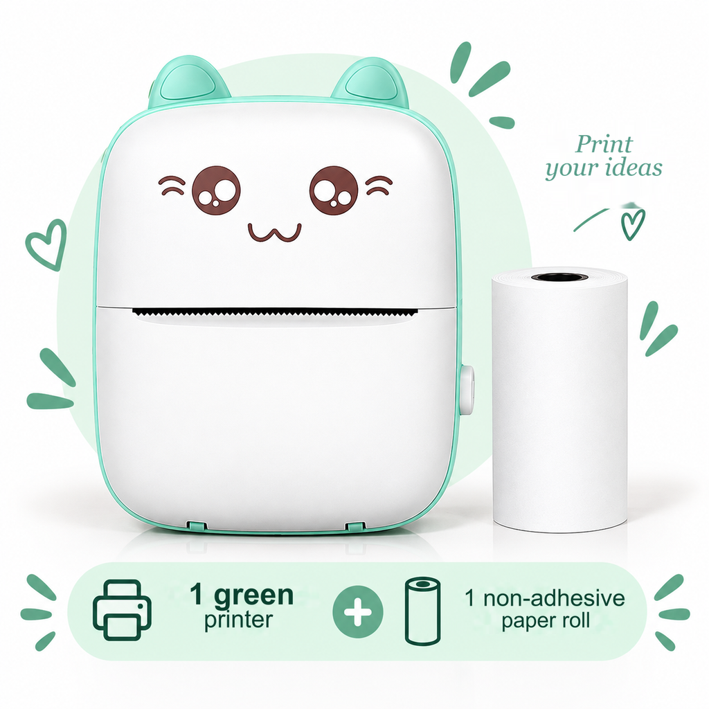 Mini impresora térmica portátil Bluetooth modelo A6: sin tinta, PVC, batería de 1000 mAh, 11 × 8 × 3,5 cm