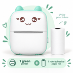 Mini impresora térmica portátil Bluetooth modelo A6: sin tinta, PVC, batería de 1000 mAh, 11 × 8 × 3,5 cm