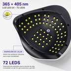 Lámpara UV/LED Profesional para Uñas de Gel — 66/72 LEDs, 4 Temporizadores y Sensor Automático