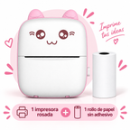 Mini Impresora Térmica Portátil Bluetooth Modelo A6 — Sin Tinta, PVC, Batería 1000mAh, 11×8×3.5cm