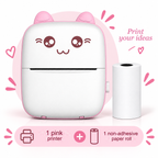 Mini impresora térmica portátil Bluetooth modelo A6: sin tinta, PVC, batería de 1000 mAh, 11 × 8 × 3,5 cm