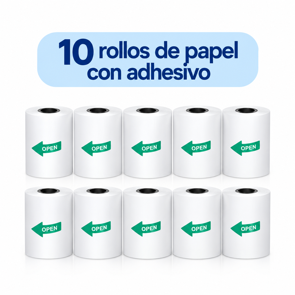 Mini Impresora Térmica Portátil Bluetooth Modelo A6 — Sin Tinta, PVC, Batería 1000mAh, 11×8×3.5cm