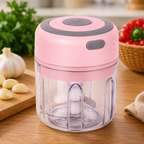 Picadora Eléctrica Mini Inalámbrica — Ajo, Jengibre y Vegetales | 250ml, Carga USB