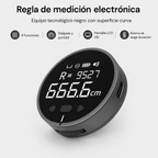Regla Electrónica Digital de Medición — LCD, Hasta 99.99m Acumulado, Recargable USB-C