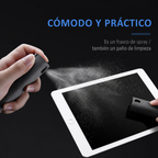 Kit Limpiador de Pantallas 2 en 1 — Spray + Paño de Microfibra, para Móvil, Computadora y Tablet