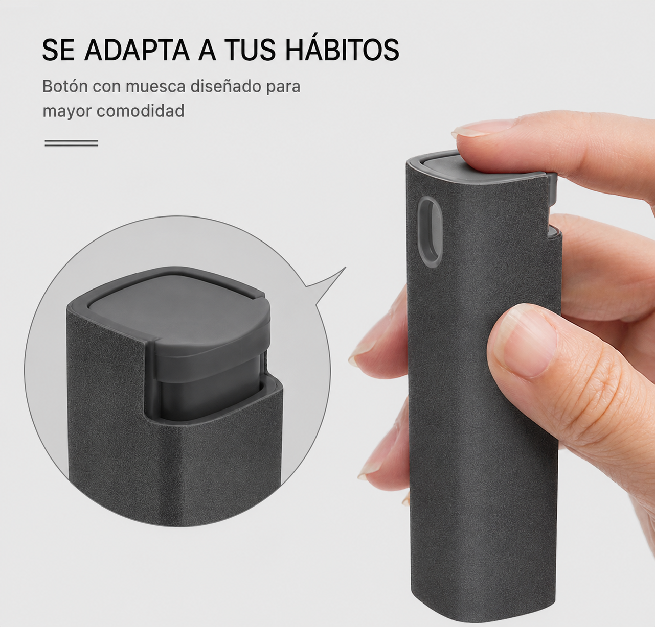 Kit Limpiador de Pantallas 2 en 1 — Spray + Paño de Microfibra, para Móvil, Computadora y Tablet