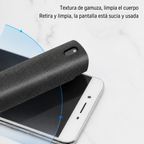 Kit Limpiador de Pantallas 2 en 1 — Spray + Paño de Microfibra, para Móvil, Computadora y Tablet