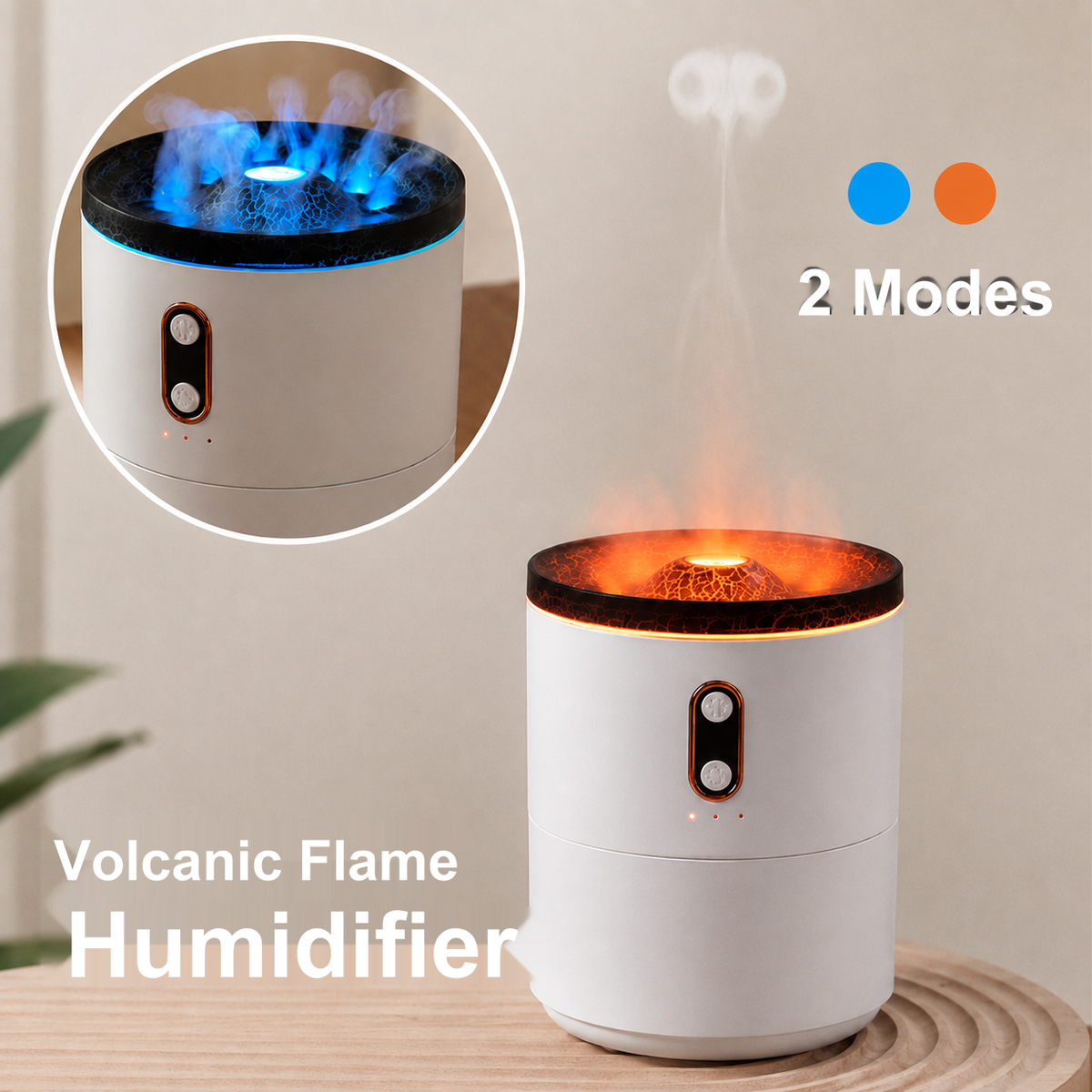 USB Humidifier with Aroma Diffuser and Night Light