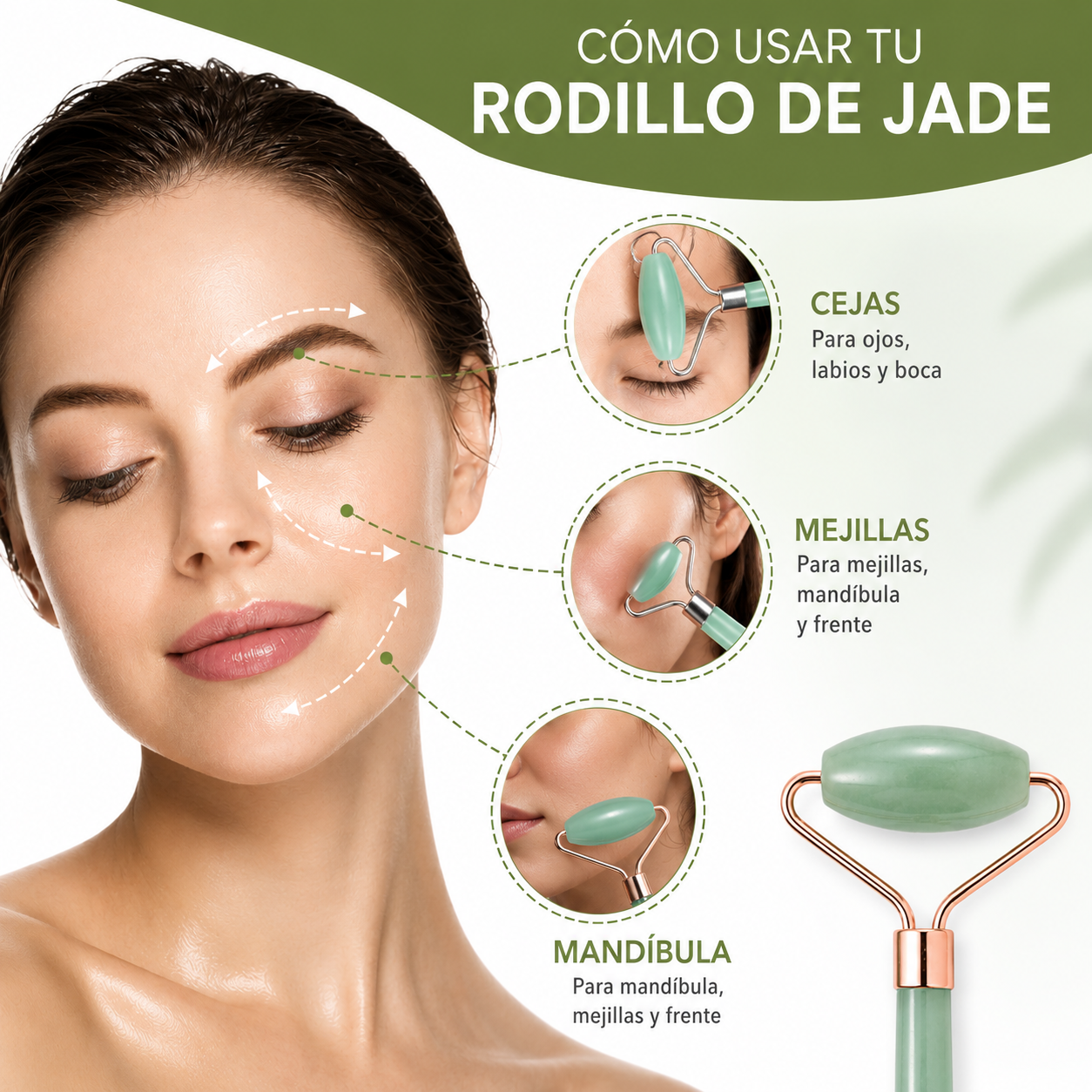 Set Gua Sha 2 Piezas — Masajeador Facial de Resina Natural para Lifting, Cuello y Antiarrugas