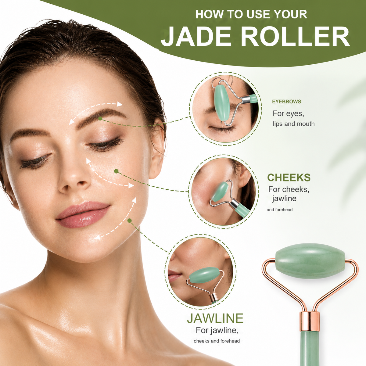 Set de Gua Sha de 2 piezas: masajeador facial de resina natural para lifting, cuello y líneas de expresión