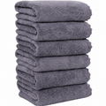 Set de 6 Toallas de Mano Premium de Microfibra — Secado Rápido, Alta Absorbencia, 40x70cm