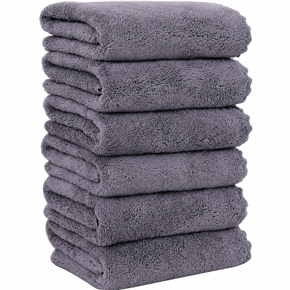 Set of 6 Premium Microfiber Hand Towels