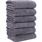 Set de 6 Toallas de Mano Premium de Microfibra — Secado Rápido, Alta Absorbencia, 40x70cm