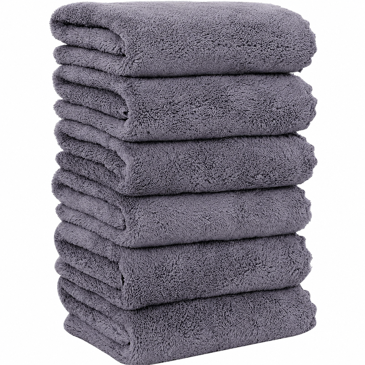 Set de 6 Toallas de Mano Premium de Microfibra — Secado Rápido, Alta Absorbencia, 40x70cm