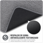 Tapete de Baño Ultrafino Antideslizante — Absorbente, Secado Rápido, Lavable a Máquina | Gris