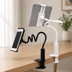 Soporte Flexible para Celular y Tablet con Base Espiral 360° — Brazo Ajustable, Rotación Total