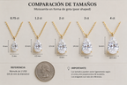 Collar de Moissanita Corte Pera en Plata S925 Chapado en Oro — Brillo Tipo Diamante (Incluye Cadena)