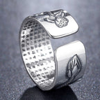 Anillo Lotus Sutra en Cobre Thai — Estilo Étnico Moderno