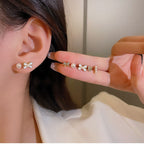Set de 6 Pares de Aretes Tipo Stud — Estilo Minimalista con Acabado Brillante