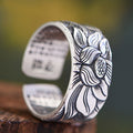 Anillo Lotus Sutra en Cobre Thai — Estilo Étnico Moderno