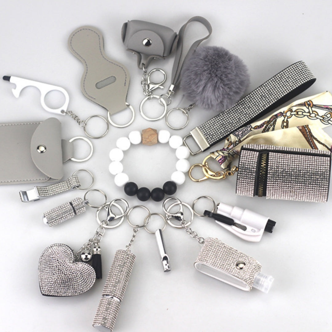 Set de Accesorios con Alarma de Autodefensa — 15 Piezas