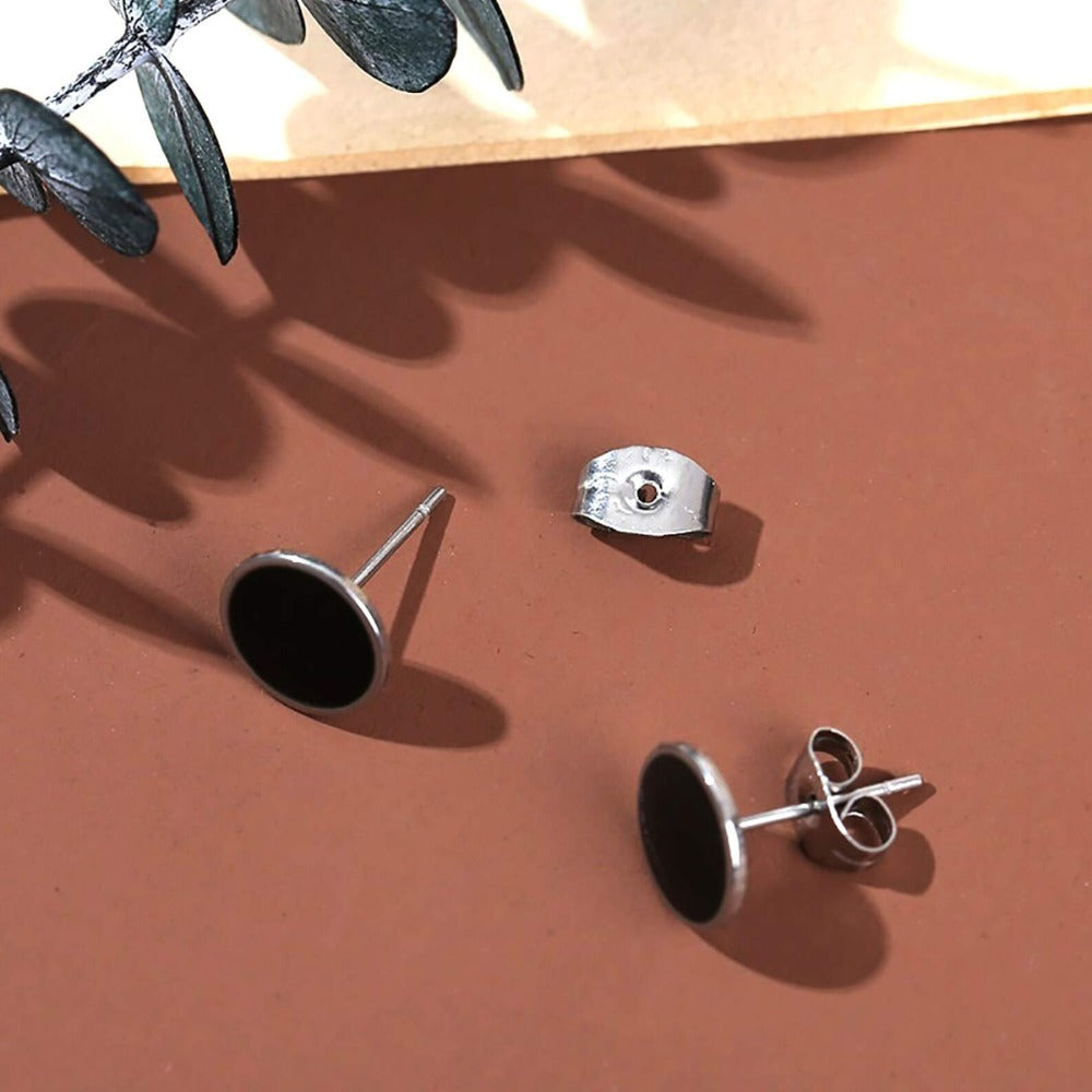 Aretes Unisex de Acero Inoxidable — Estilo Punk Urbano (Par Incluido)