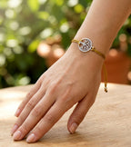 Pulsera Ajustable Árbol de la Vida — Tejido Artesanal con Cordón de Cera