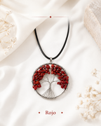 Collar Árbol de la Vida en Piedra Natural — Estilo Artesanal Kabala