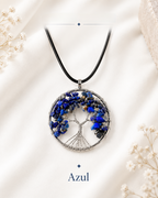 Collar Árbol de la Vida en Piedra Natural — Estilo Artesanal Kabala