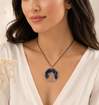Collar Árbol de la Vida en Piedra Natural — Estilo Artesanal Kabala